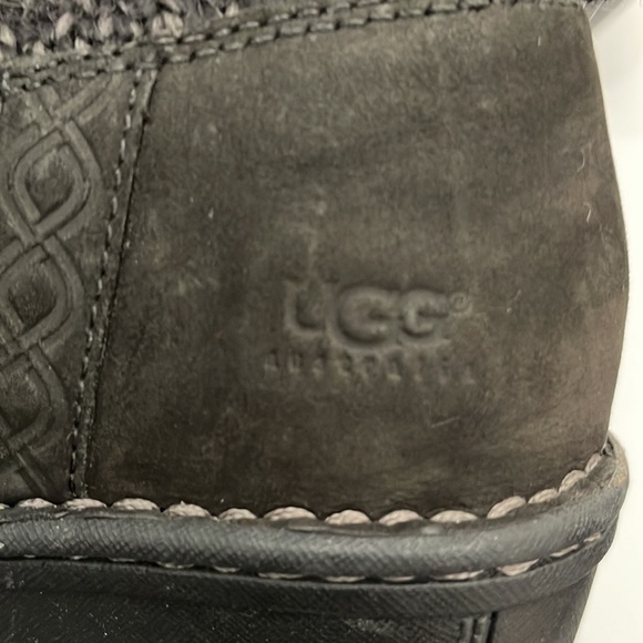 UGG WINTER WEDGED KNIT BOOTS WOMENS SIZE 6 - Picture 6 of 14